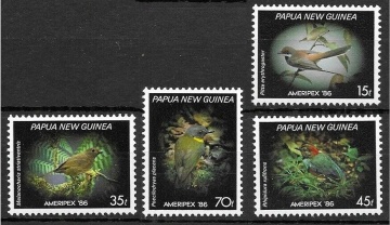 Почтовая марка Фауна Папуа-Новая гвинея Михель № 525-528