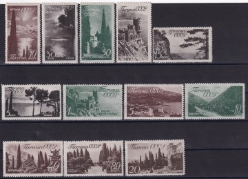 Почтовые марки СССР 1938г. Загорский №526-537**