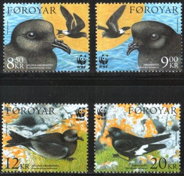 Почтовая марка Фауна. Дания-Фарерские Острова .Михель № 530-533