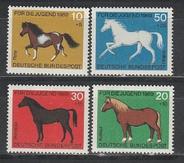Почтовая марка Фауна Германия Михель № 578-581