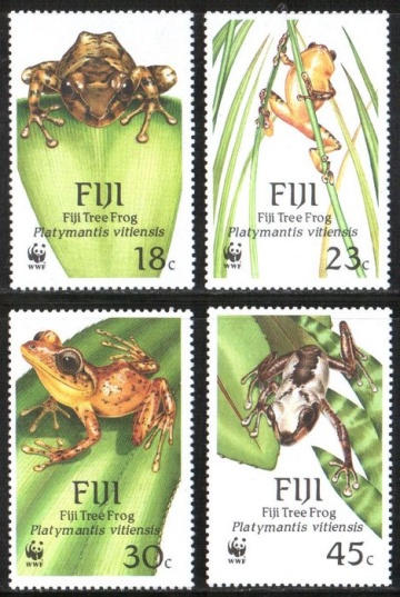 Почтовая марка Фауна. Острова Фиджи . Михель № 586-589