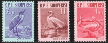 Почтовая марка Фауна. Албания. Михель № 630-632