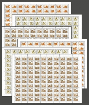Почтовые марки Стандарт № 32 - 34, 32 А - 34 А Комплект из 6 листов