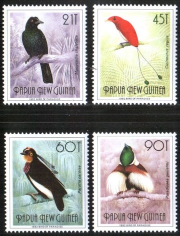 Почтовая марка Фауна. Папуа Новая Гвинея. Михель № 647-650T