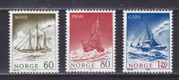 Почтовая марка Флот Норвегия Михель №649-651