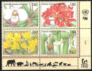 Почтовая марка Флора. ООН. Михель № 288-291