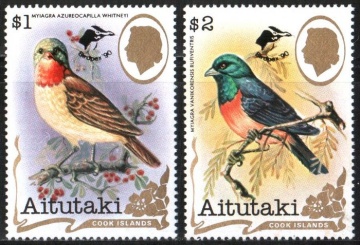 Почтовая марка Фауна. Аитутаки. Михель № 675-676