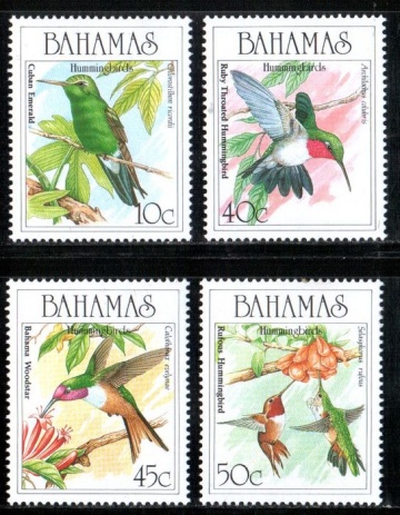 Почтовая марка Фауна. Багамские Острова. Михель № 695-698