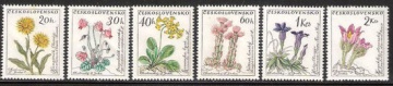 Почтовая марка Флора. Чехословакия. Михель № 1234-1239