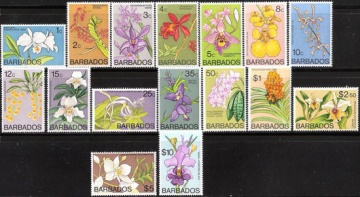 Почтовая марка Флора. Барбадос. Михель № 365-380
