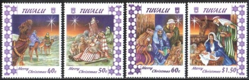 Почтовая марка Фауна. Тувалу Михель № 752-755