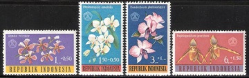 Почтовая марка Флора. Индонезия. Михель № 376-379