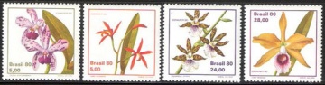 Почтовая марка Флора. Бразилия. Михель № 1785-1788