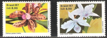 Почтовая марка Флора. Бразилия. Михель № 2237-2238