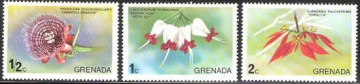 Почтовая марка Флора. Гренада. Михель № 639-641