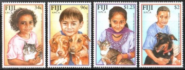 Почтовая марка Фауна.Фиджи. Михель № 766-769