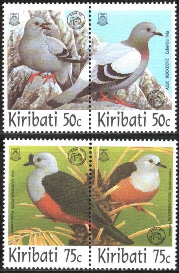 Почтовая марка Фауна. Кирибати. Михель № 767-770