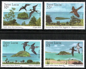 Почтовая марка Фауна.Санта-Лючия. Михель № 771-774