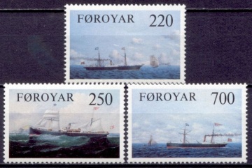 Почтовая марка Флот Дания-Фарерские острова Михель №79-81