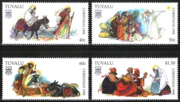 Почтовая марка Фауна. Тувалу. Михель № 818-821