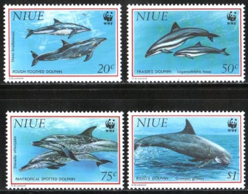 Почтовая марка Фауна. Ниуэ. Михель № 822-825