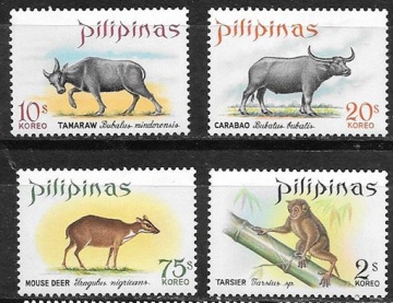 Почтовая марка Фауна Филиппины Михель №866-869