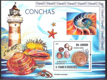 Почтовая марка НК. Сан - Томе и Принсипи. Михель №3756 ПБ № 667