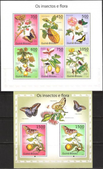 Почтовая марка НК. Гвинея-Бисау. Михель № 5081-5086 и ПБ № 874