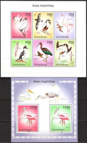 Почтовая марка НК. Гвинея-Бисау. Михель № 4969-4974 и ПБ № 860
