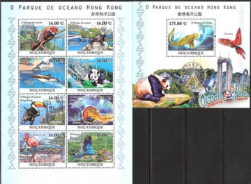 Почтовая марка НК. Мозамбик. Михель № 4060-4067 и ПБ № 374