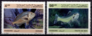 Почтовая марка Фауна Мавритания Михель № 899-900