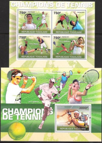 Почтовая марка НК. Того. Михель № 3624-3627 и ПБ № 535