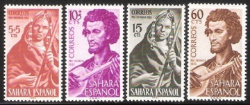Почтовая марка Испанские колонии. Сахара. Михель № 135-138
