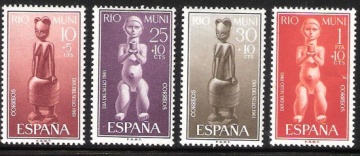 Почтовая марка Испанские колонии. Рио Муни. Михель № 25-28