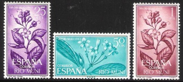 Почтовая марка Испанские колонии. Рио Муни. Михель № 42-44