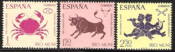 Почтовая марка Испанские колонии. Рио Муни. Михель № 83-85