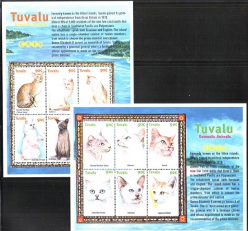 Почтовая марка Фауна. Тувалу. Михель № 949-960 (2 листа))