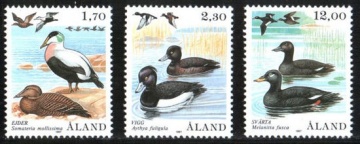 Почтовая марка Фауна. Финляндия-Аландские острова. Михель № 20-22