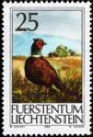 Почтовая марка Фауна Лихтенштейн Михель №997-999