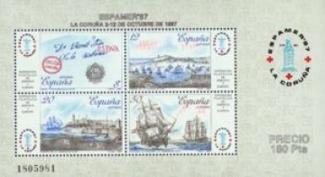 Почтовая марка Флот Испания Михель  Бл.30